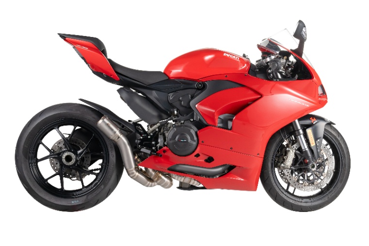 BURNOUTチタンスリップオンマフラー ドゥカティV2シリーズ用